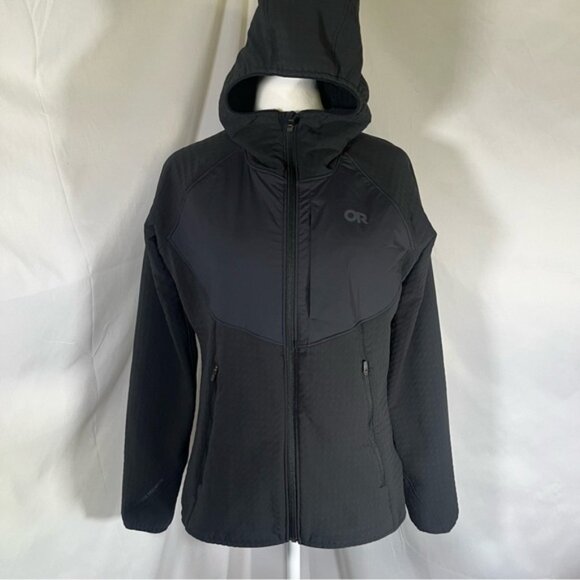 Outdoor Research Women's Vigor Fleece Hoodie Full-Zip Jacket Black Size Small - Picture 2 of 13